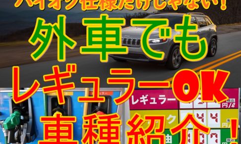 外車でもレギュラーガソリンok ハイオク仕様だけじゃない 車趣味 個性的な車に乗りたい人がたどり着くサイト